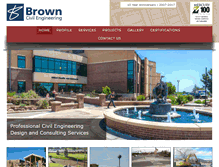 Tablet Screenshot of browncivilengineering.com
